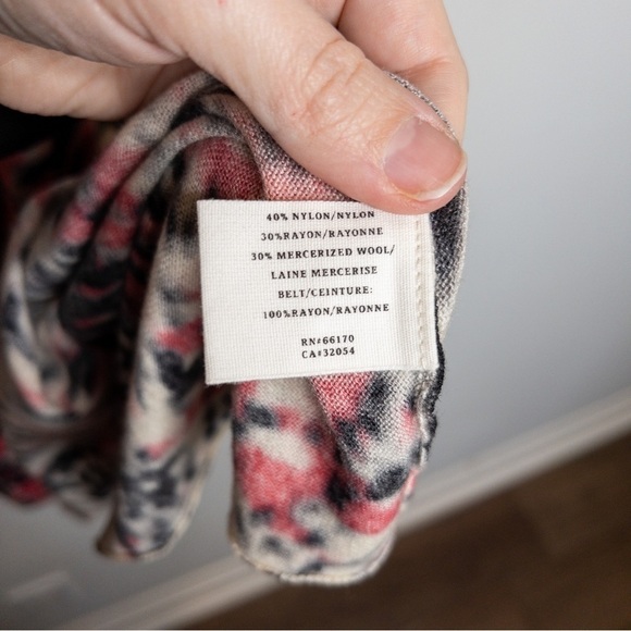 Anthropologie Sparrow Pink Black Tie Dye Midnight Safari Sweater Dress Size XS - Picture 6 of 9